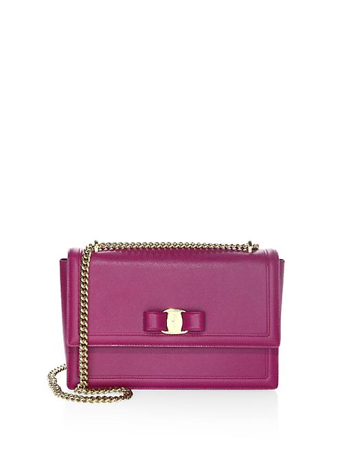 Salvatore Ferragamo - Medium Ginny Leather Shoulder Bag