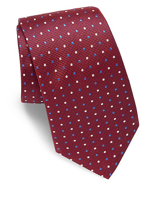 Eton - Two-Tone Dotted Silk Tie