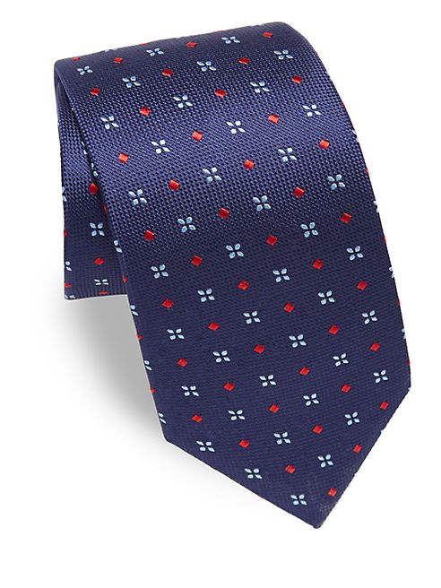 Eton - Embroidered Textured Silk Tie