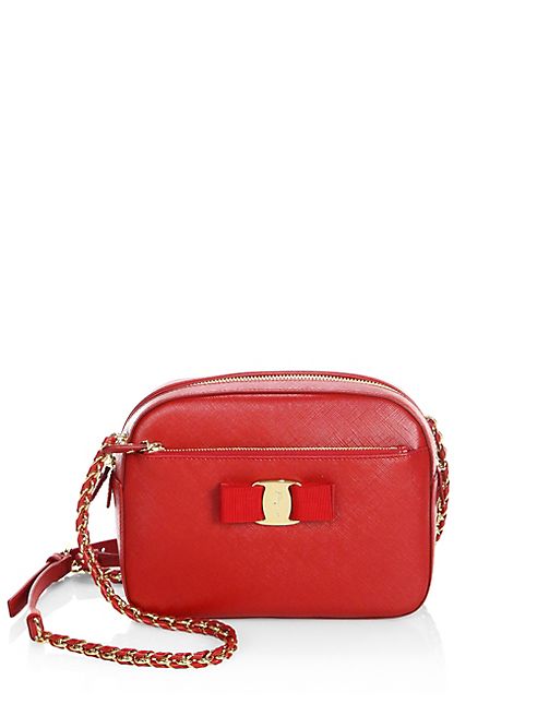 Salvatore Ferragamo - Vara Small Lydia Leather Crossbody Bag