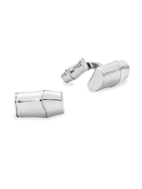 John Hardy - Bamboo Silver Small Rectangular Cufflinks