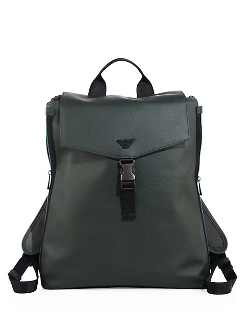 Emporio Armani - Solid Buckle Closure Backpack