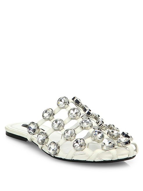 Alexander Wang - Amelia Studded Leather Flat Sandals