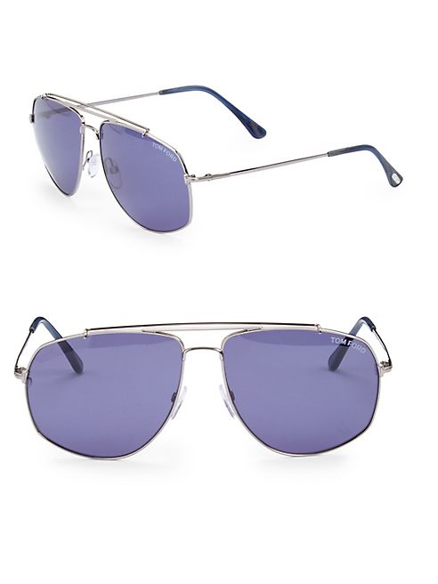 Tom Ford Eyewear - Georges 59MM Navigator Sunglasses