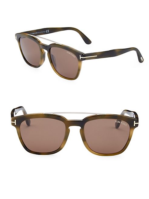 Tom Ford Eyewear - Holt 54MM Square Sunglasses