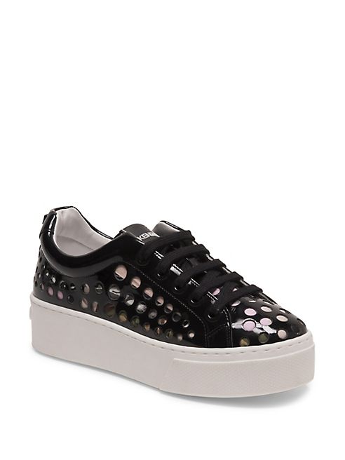 KENZO - K-Lace Patent Leather Platform Sneakers