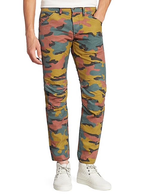 G-Star RAW - Straight-Fit Camo Printed Jeans