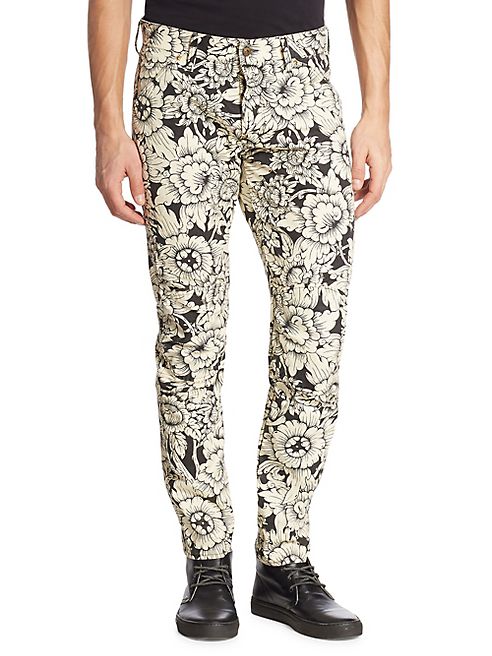 G-Star RAW - Slim-Fit Floral Printed Jeans