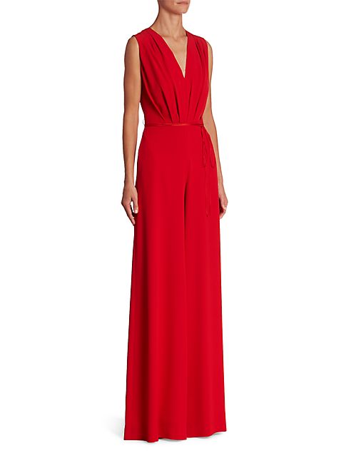 Adam Lippes - V-Neck Wide-Leg Jumpsuit