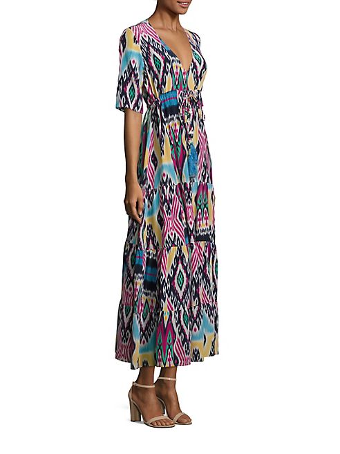 FIGUE - Kalila Ikat Silk Maxi Dress