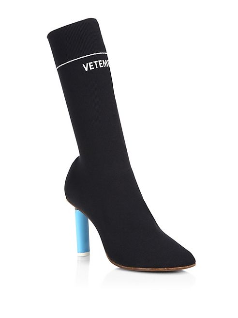 VETEMENTS - Lighter Heel Knit Sock Boots