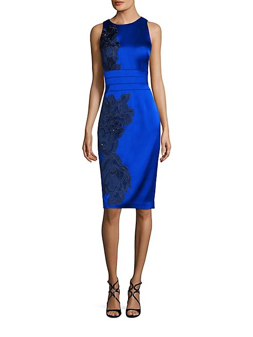 Kay Unger - Satin Royal Bodycon Dress