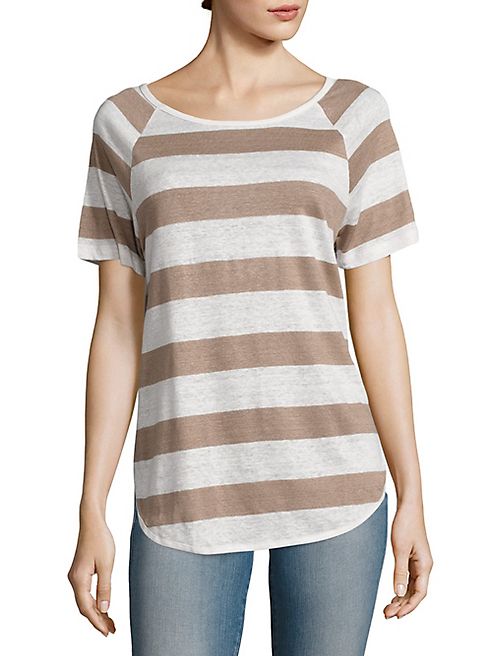 FRAME - Dolphin Striped Linen Tee