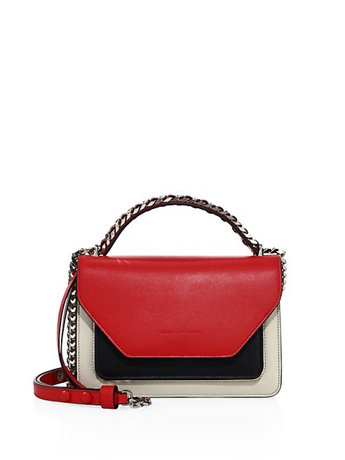 Elena Ghisellini - Eclipse Colorblock Leather Shoulder Bag