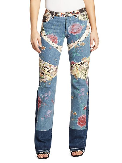 Roberto Cavalli - Denim Patchwork Jeans