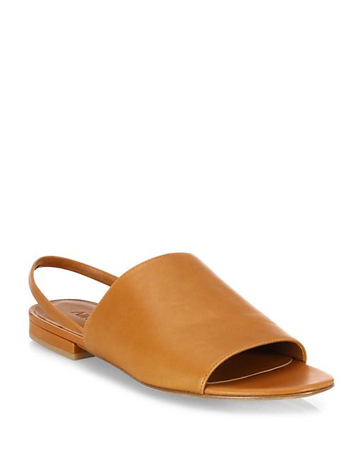 Vince - Dawson Leather Flat Slingback Slides