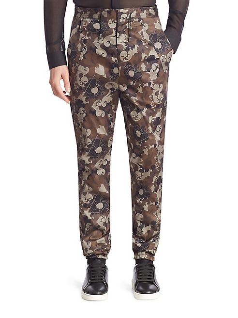 Versace Collection - Pantaloni Tess Floral Pants