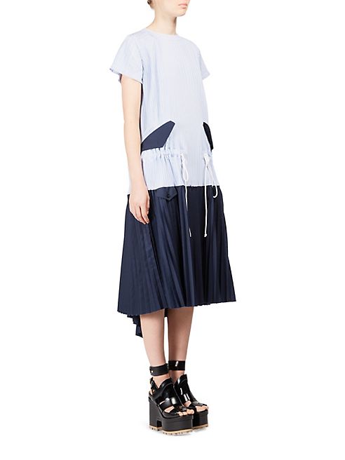 Sacai - Striped Shirtdress