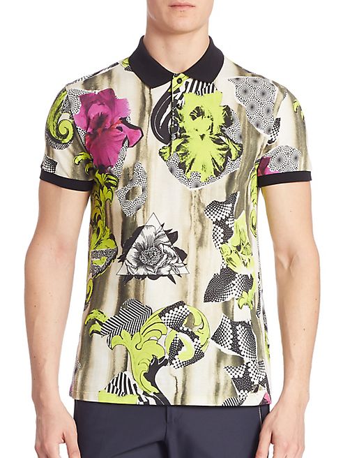 Versace Collection - Abstract Printed Polo