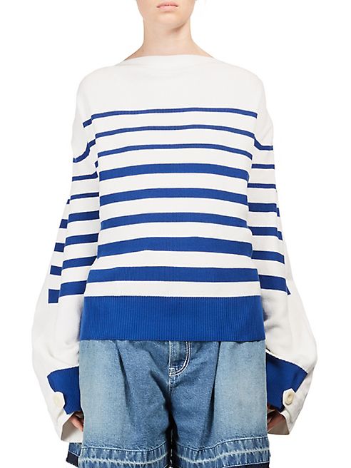 Sacai - Striped Knit Pullover