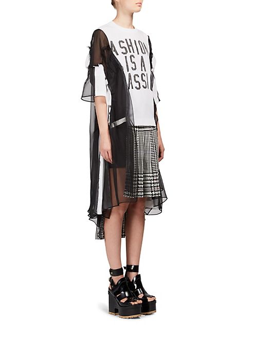 Sacai - Fashion Is A Passion T-Shirtdress