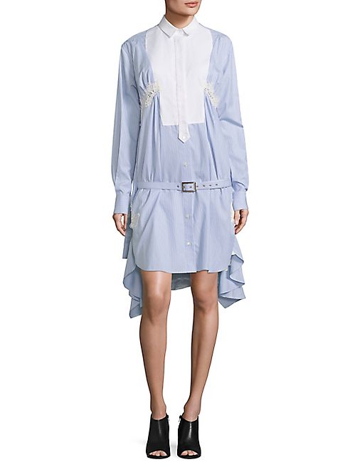 Sacai - Striped Button Front Dress