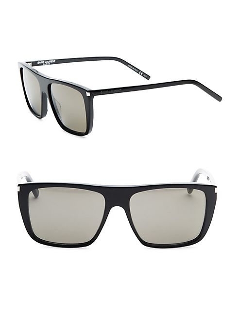 Saint Laurent - SL 156 59MM Shield Sunglasses