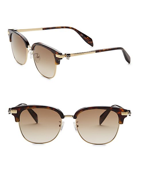 Alexander McQueen - Kering 55MM Rectangular & Square Sunglasses