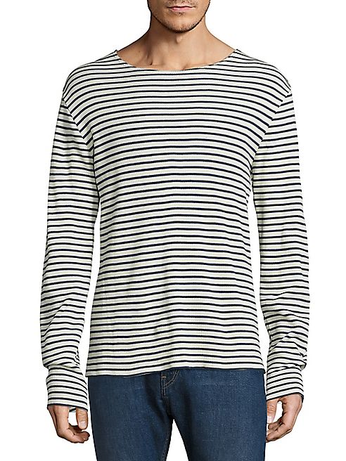 Vince - Raw Edge Striped Tee