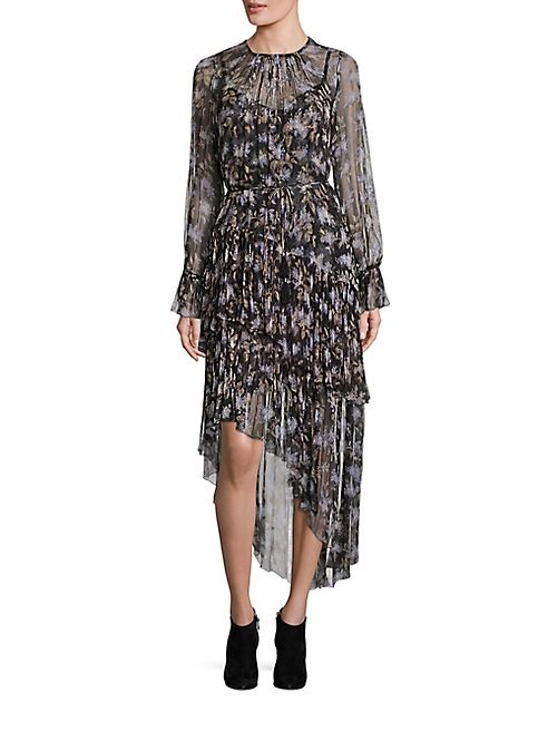 Zimmermann - Stranded Tier Long Silk Dress