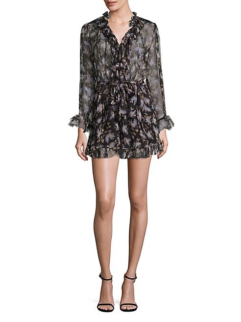 Zimmermann - Stranded Ruffled Silk Romper