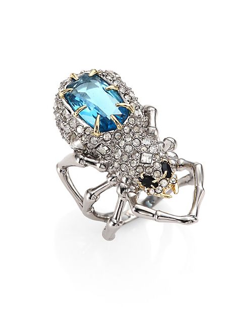 Alexis Bittar - Elements Crystal-Encrusted Spider Cocktail Ring