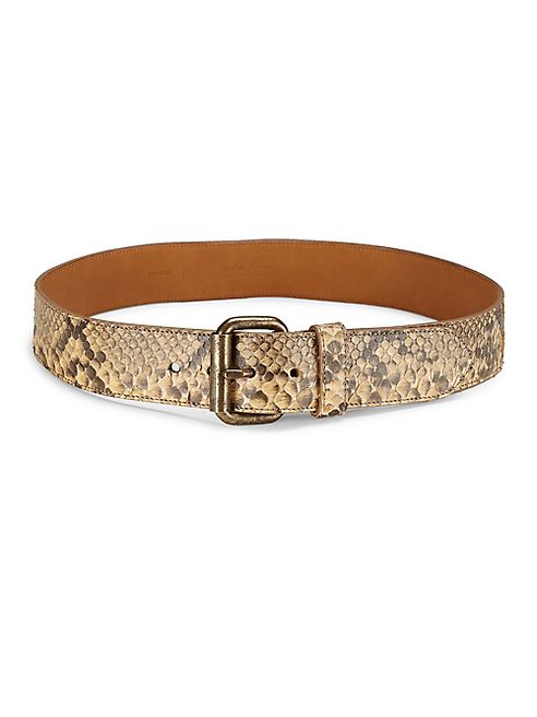 Ralph Lauren Collection - Snakeskin Leather Belt