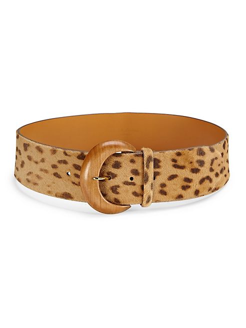 Ralph Lauren Collection - Leopard Calf Hair Belt