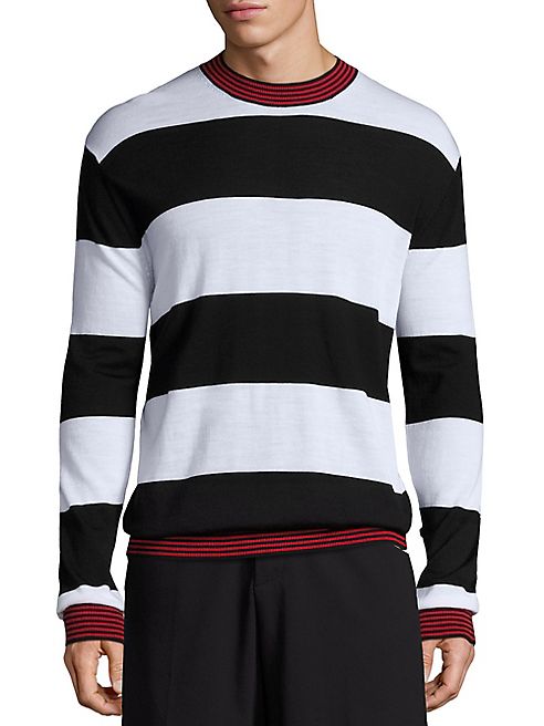 McQ Alexander McQueen - Striped Wool Sweater