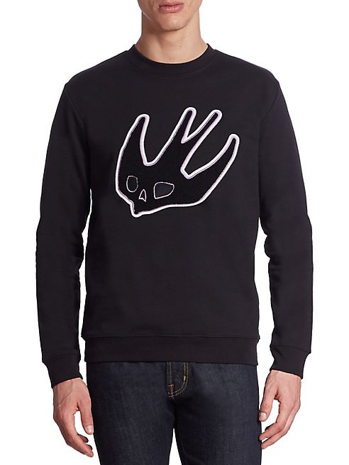 McQ Alexander McQueen - Long Sleeve Cotton Sweatshirt