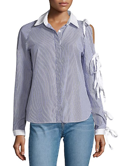 Sandy Liang - Noah Tie Sleeve Shirt