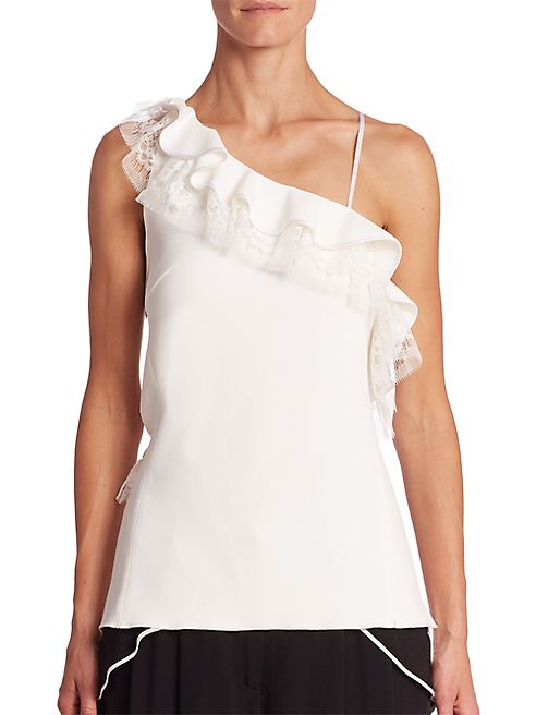 Adam Lippes - One-Shoulder Ruffle Top