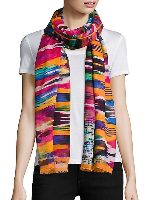 Bindya - Multicolor Ikat-Print Scarf