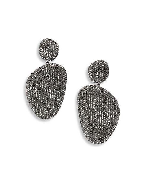 Adriana Orsini - Pavé Pebble Drop Earrings