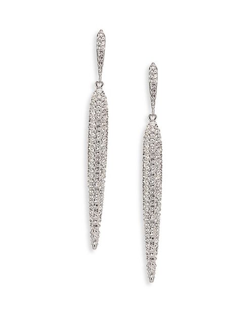 Adriana Orsini - Pavé Sliver Drop Earrings