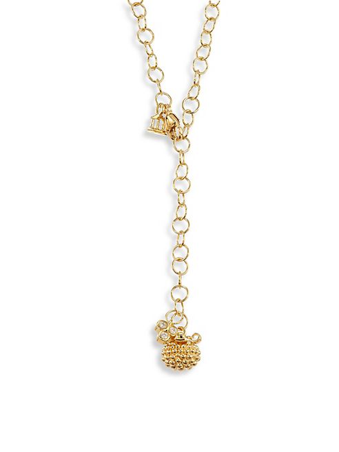 Temple St. Clair - Mini Pod Diamond & 18K Yellow Gold Pendant Necklace