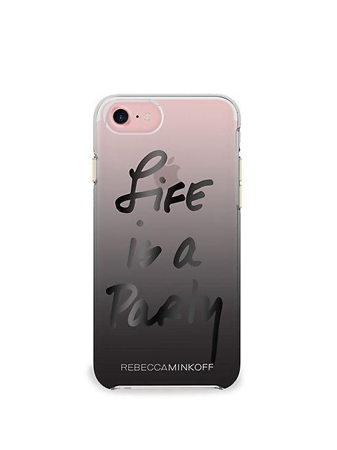 Rebecca Minkoff - Life is a Party Foil Double Up iPhone 7 Case