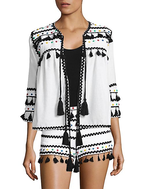 DODO BAR OR - Yehuda Tassel Studded Cardigan