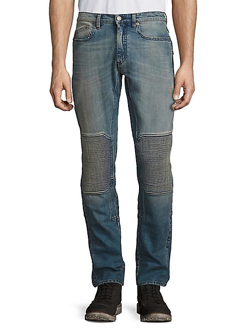 Belstaff - Blackrod Straight-Fit Faded Moto Jeans