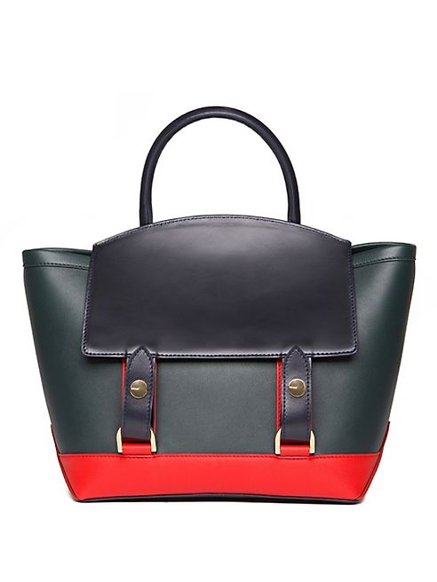 Sacai - Hybrid Medium Colorblock Leather Tote