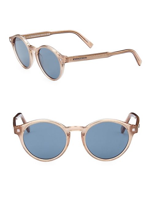 Ermenegildo Zegna - 50MM Round Sunglasses