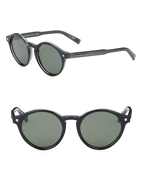 Ermenegildo Zegna - 50MM Round Sunglasses