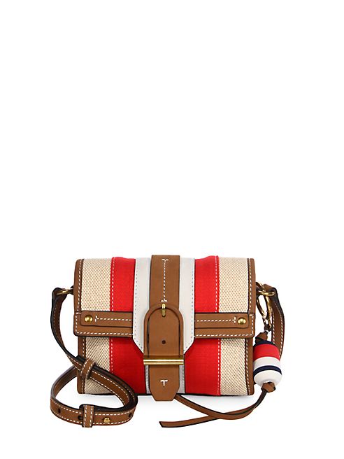 Tory Burch - Canvas & Leather Crossbody Bag