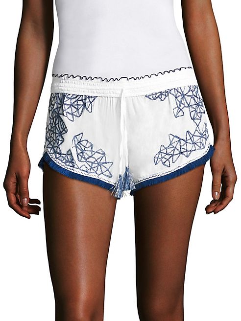 Poupette St Barth - Geometric Print Boxer Shorts